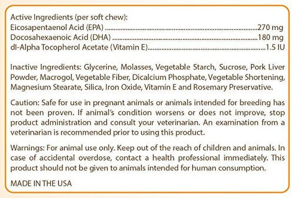 Pomeranian Omega HP Fatty Acid Skin and Coat Support Soft Chews
