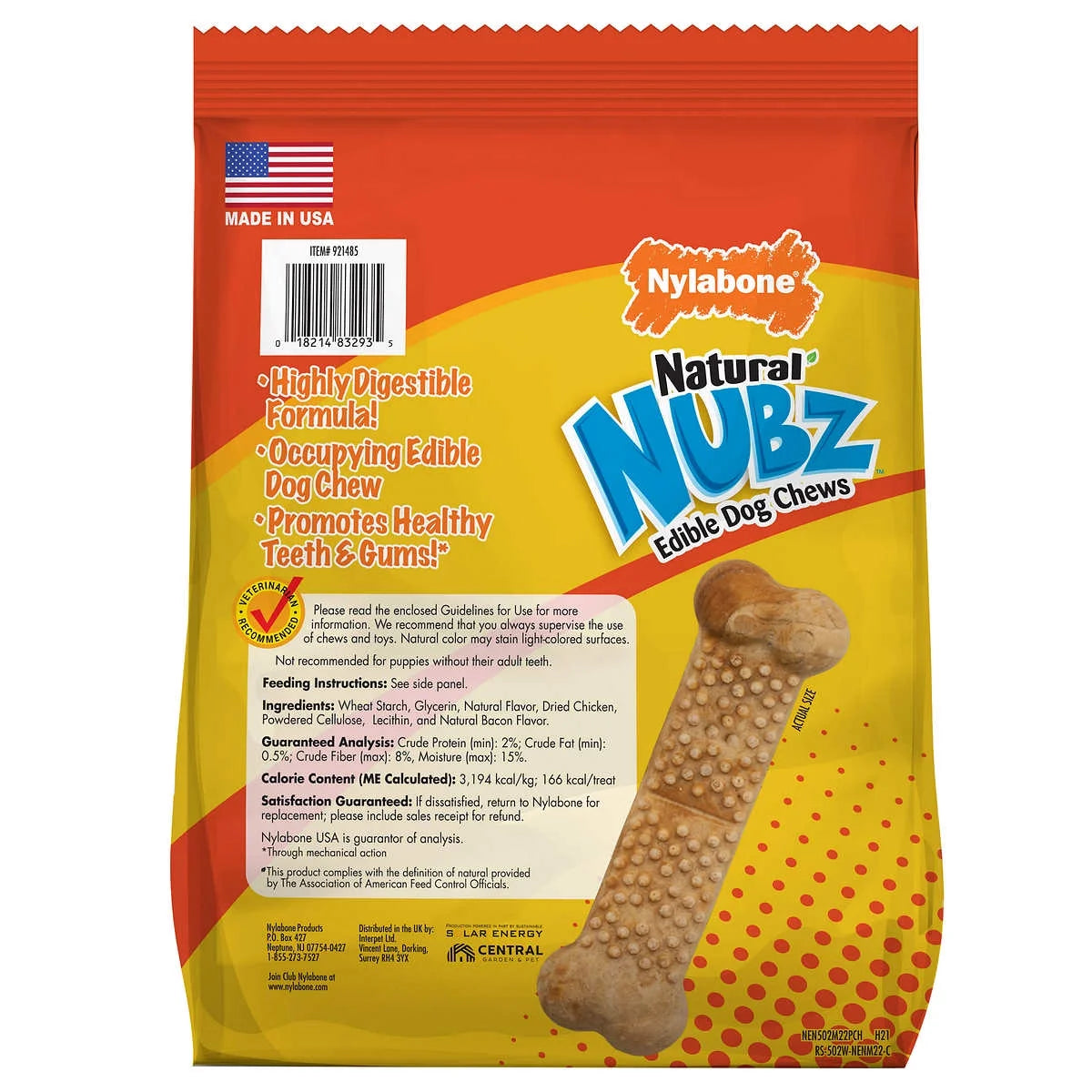 NUBZ Dog Chews, 22 Count