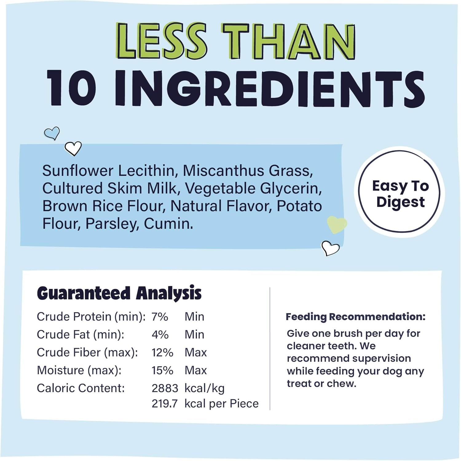 Natural Dental Chews for Small Medium Dogs & Puppies - Vet Recommended Brush Stick Treats Made in USA Breath Freshener to Improve Oral Hygiene & Clean Teeth - 30 Count - Packaging May Vary