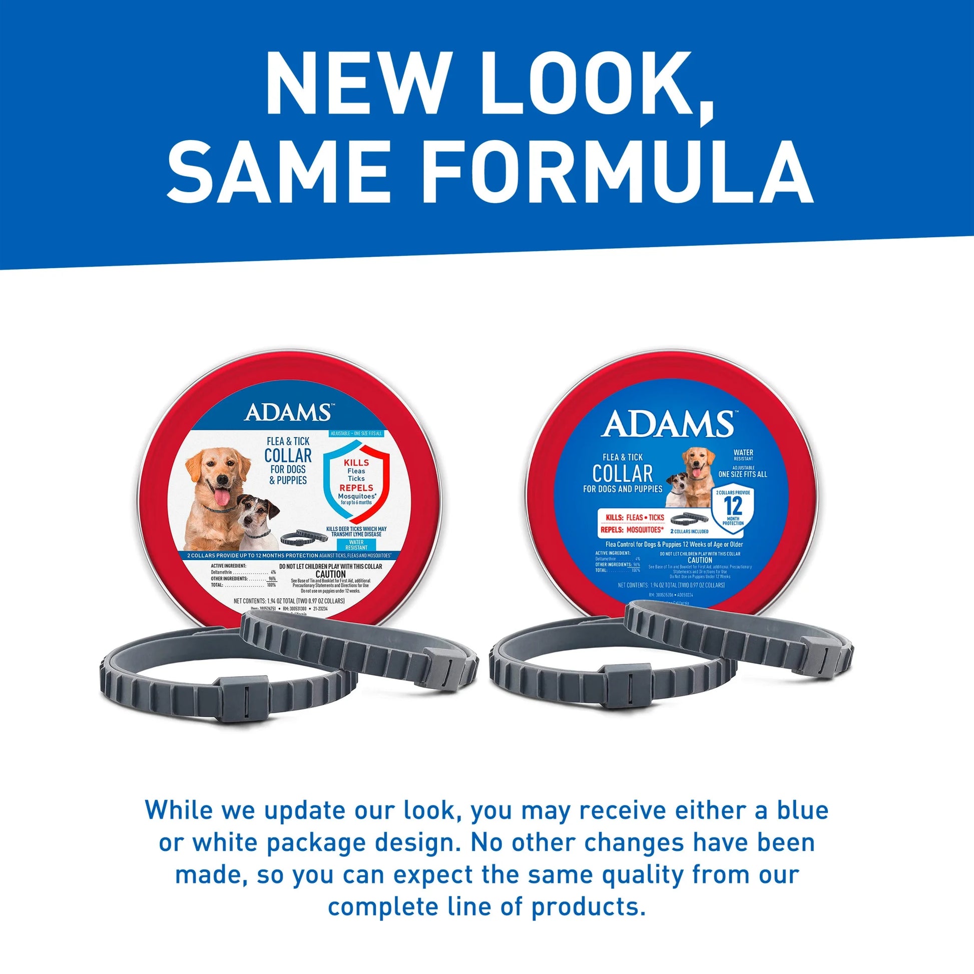 Flea & Tick Collar for Dogs and Puppies, 2 Pack, Value Pack