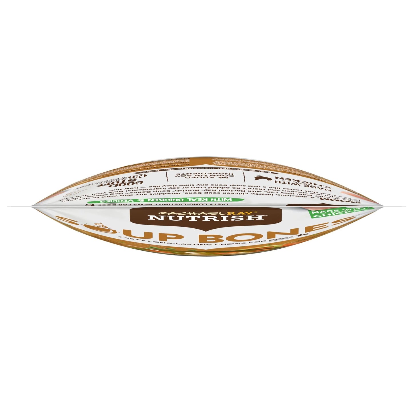 Rachael Ray  Soup Bones Dry Dog Treats with Real Chicken & Veggies, 6 Soft Treats