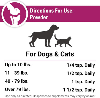 Arthriease-Gold Hip & Joint Support for Dogs, Cats– Pet Health Supplement Powder – Alleviates Aches, Discomfort – for Flexibility, Healthy Joint Function – Antioxidants – 1 Lb.