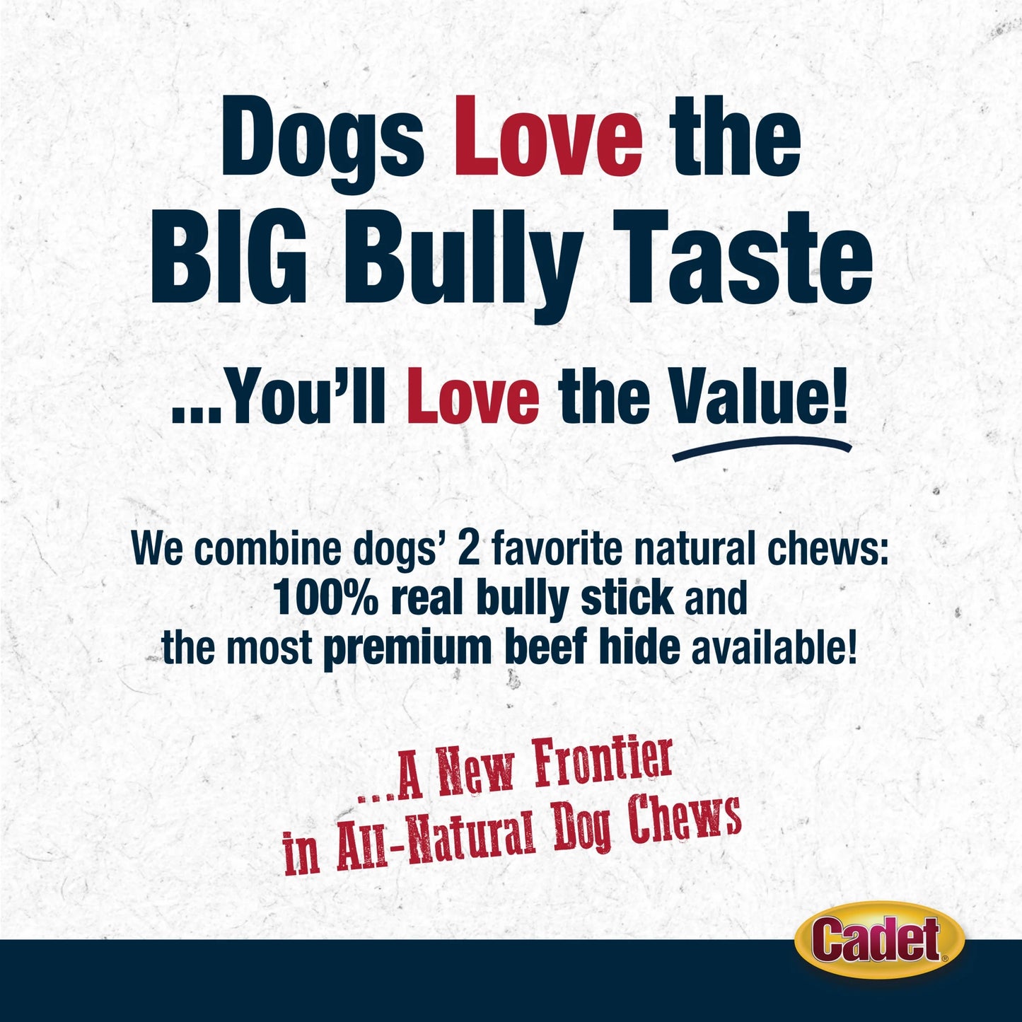 Bully Hide Sticks All-Natural Dog Chews Small Bully Stick Small (5 Count)