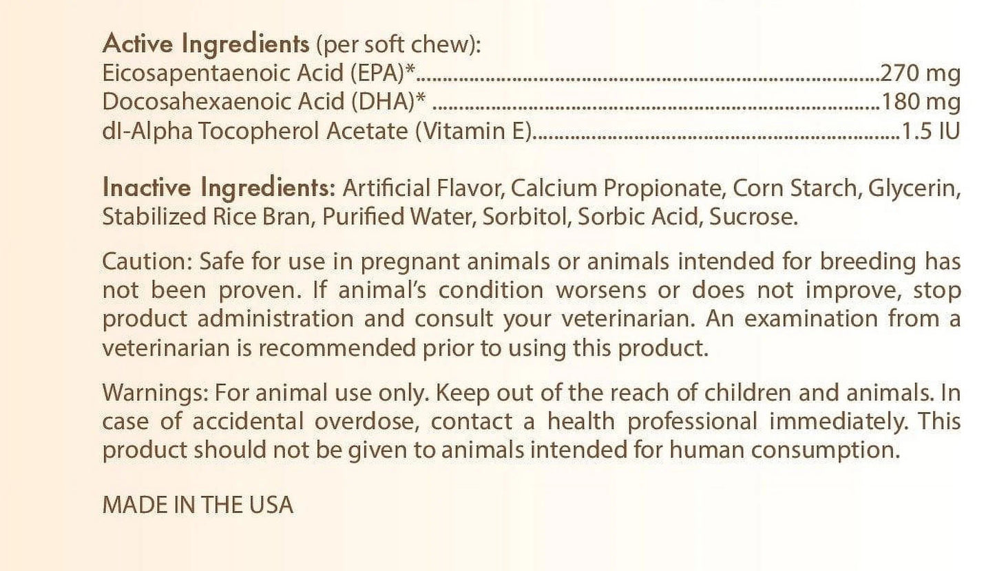 Miniature Schnauzer Omega HP Fatty Acid Skin and Coat Support Soft Chews