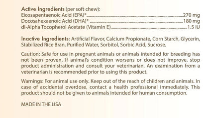 Miniature Schnauzer Omega HP Fatty Acid Skin and Coat Support Soft Chews