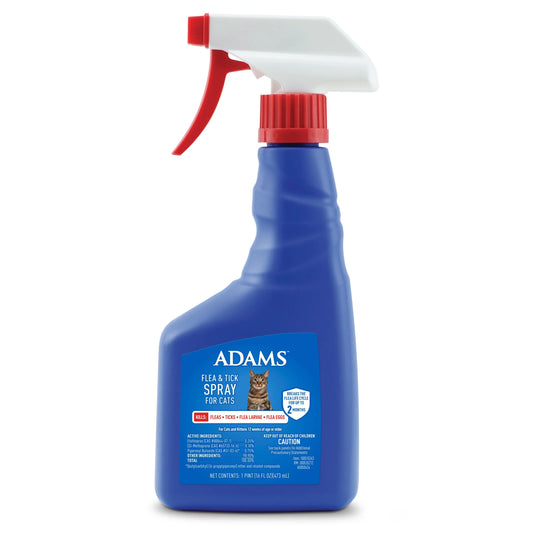Flea and Tick Spray for Cats, 16 Ounces