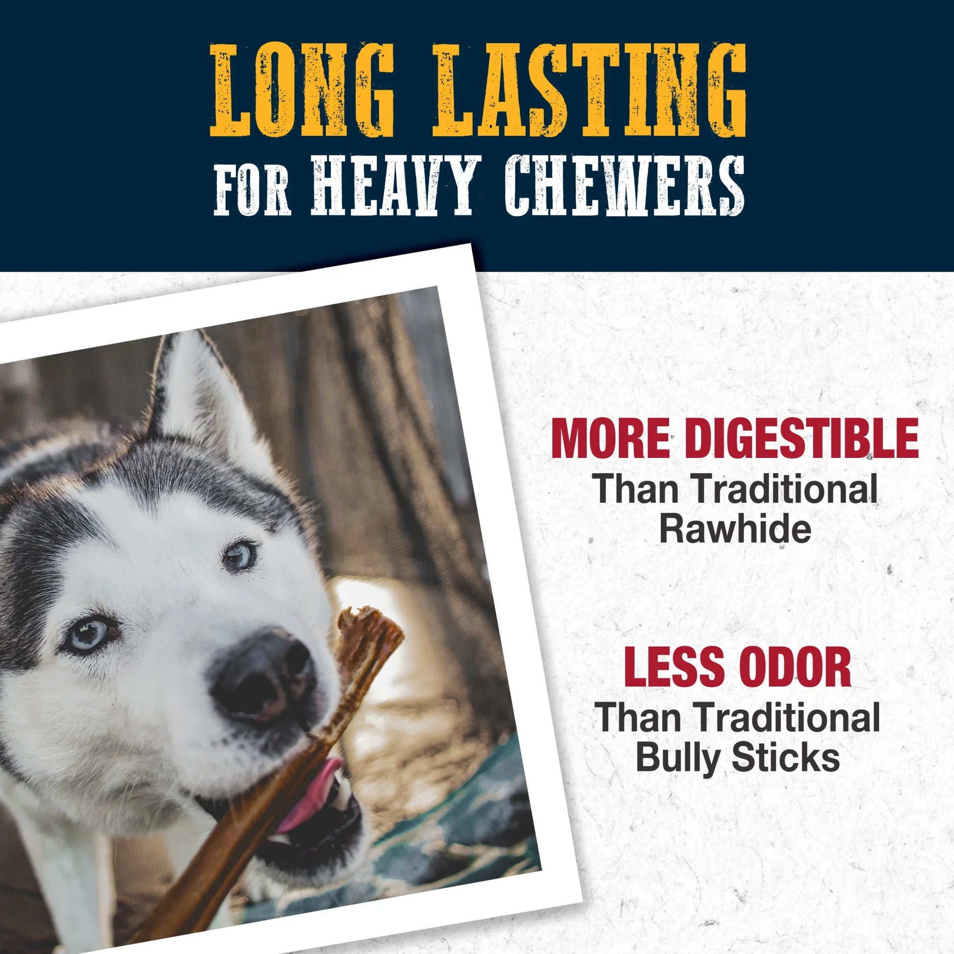 Bully Hide Sticks All-Natural Dog Chews Small Bully Stick Small (5 Count)