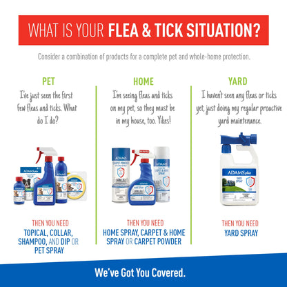 Flea & Tick Carpet & Home Spray for Houses with Cats and Dogs, 16 Ounce Can