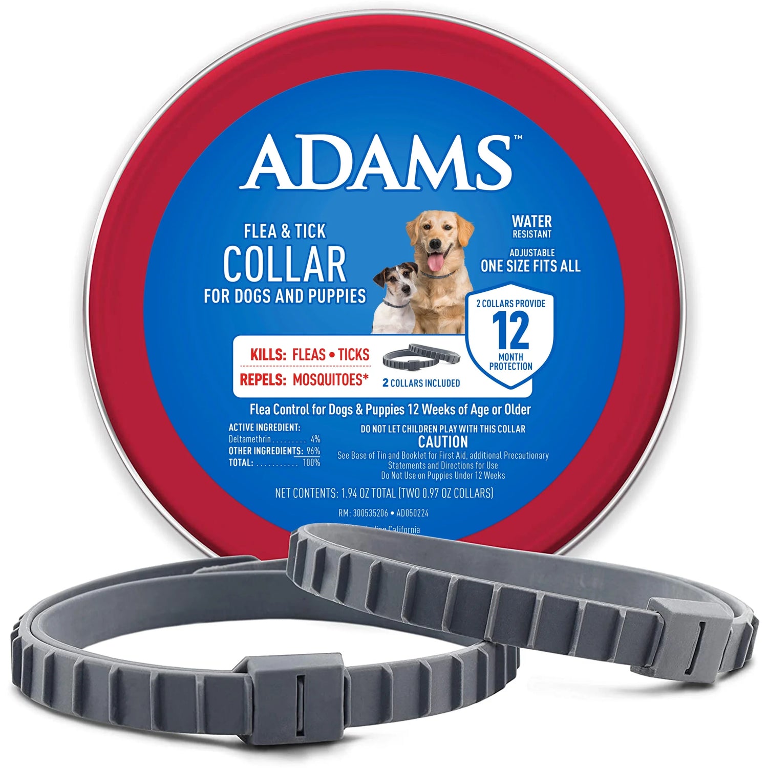 Flea & Tick Collar for Dogs and Puppies, 2 Pack, Value Pack
