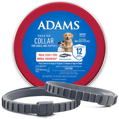 Flea & Tick Collar for Dogs and Puppies, 2 Pack, Value Pack