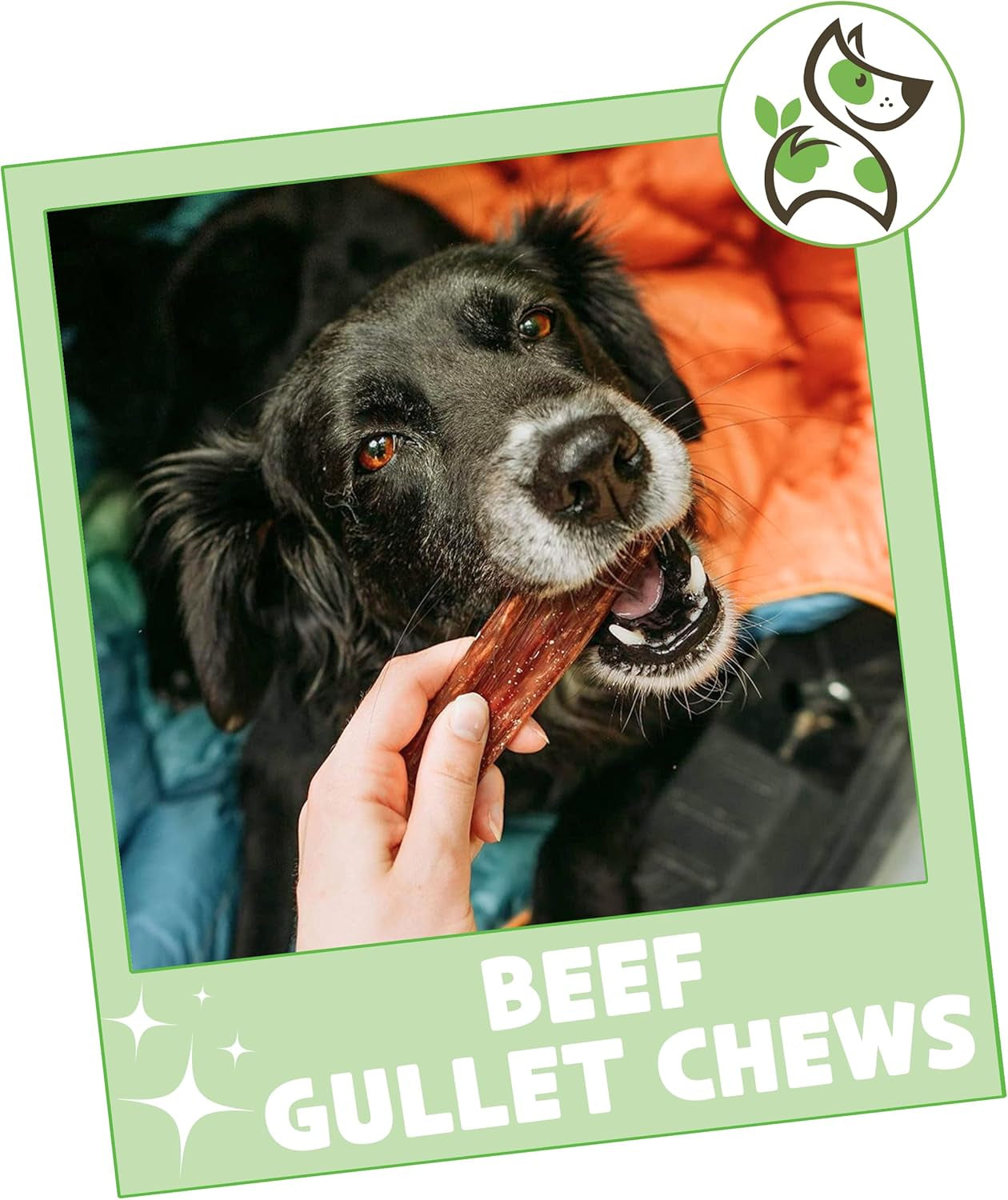 Beef Gullet Chews for Small Dogs 4-5" (20 Count) - Natural Beef Jerky Stick Dog Chew Treats - Rawhide Free