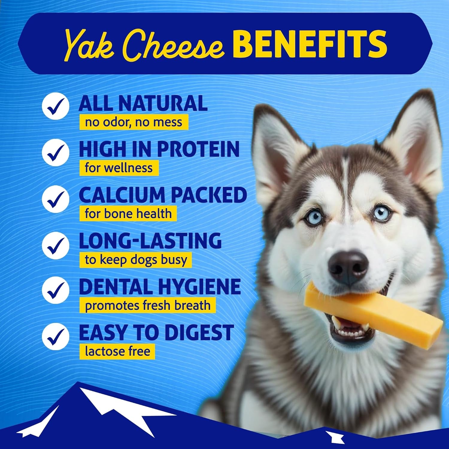 Original Yak Cheese Chew, Chicken, 1 X-Large Stick, 5.3 Oz, Gluten Free, Healthy Treats, Grain & Lactose Free 100% Natural, Long Lasting for Dogs over 55 Lbs