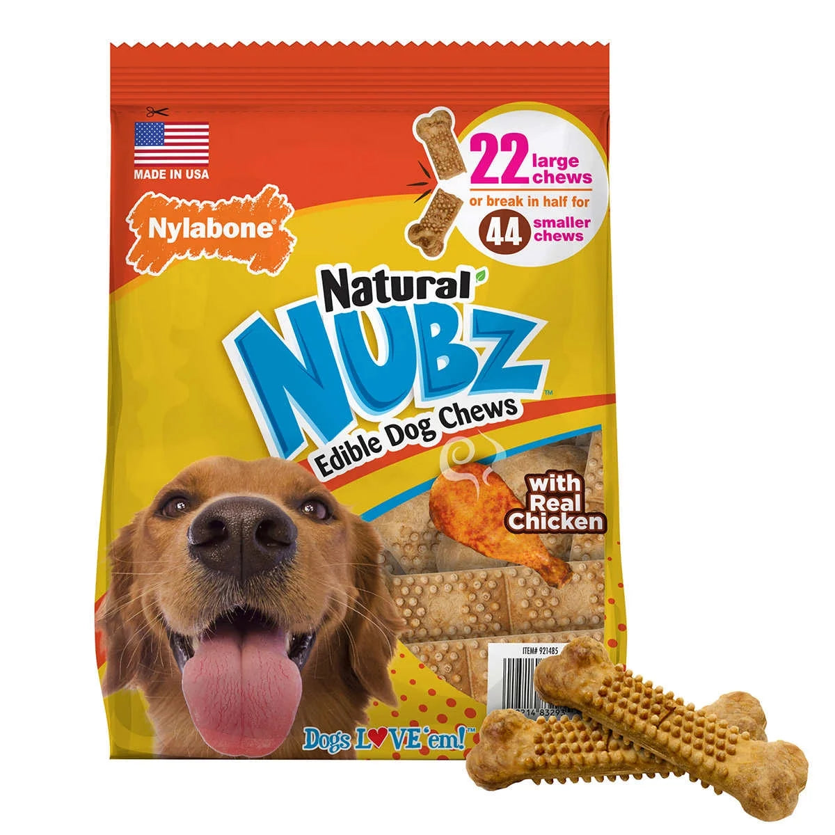NUBZ Dog Chews, 22 Count