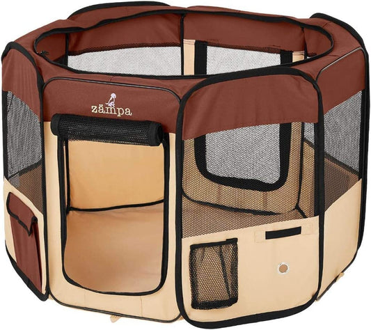 Puppy Playpen Extra Small 29"X29"X17" Portable Pop up Playpen for Dog and Cat, Foldable | Indoor / Outdoor Kitten Pen & Travel Pet Carrier + Carrying Case.