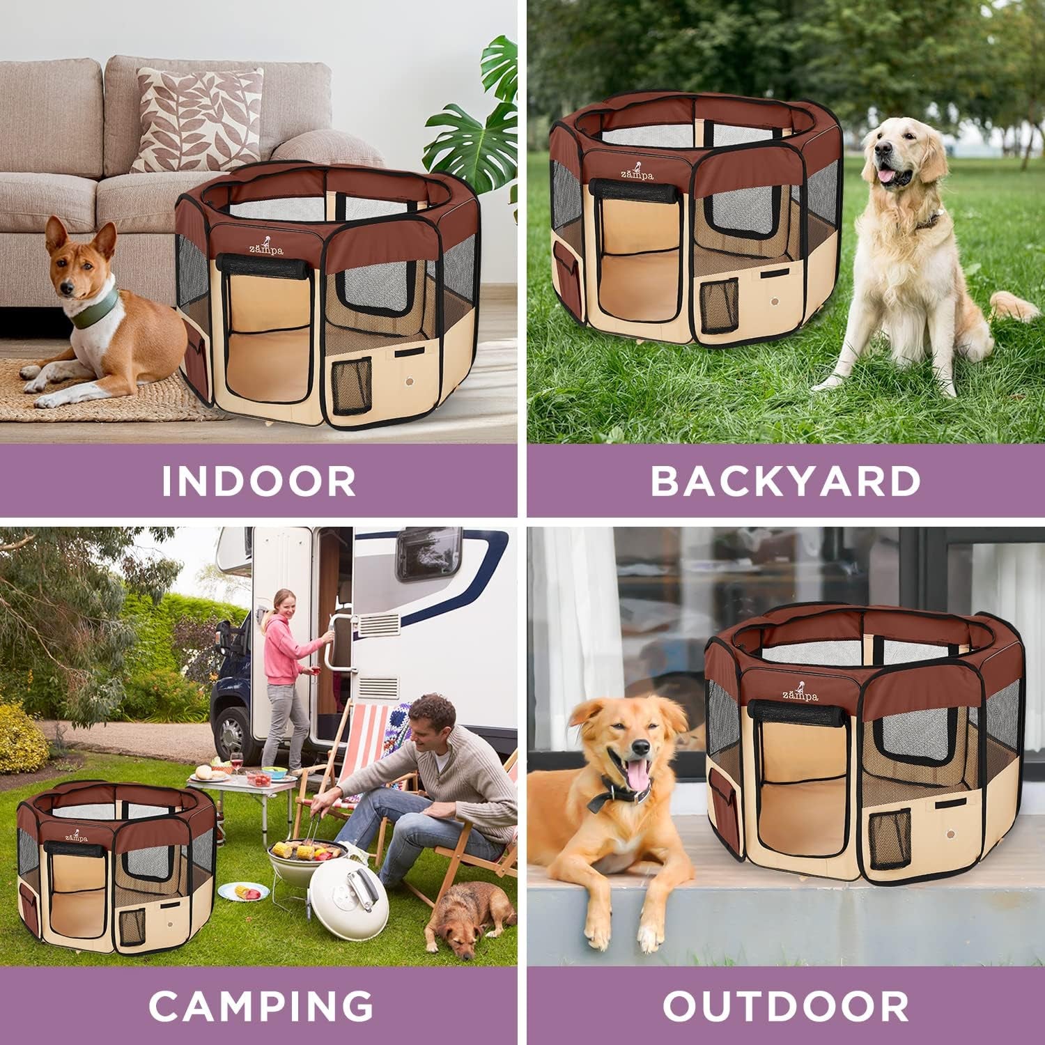 Puppy Playpen Extra Small 29"X29"X17" Portable Pop up Playpen for Dog and Cat, Foldable | Indoor / Outdoor Kitten Pen & Travel Pet Carrier + Carrying Case.