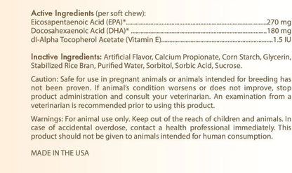 Boxer Omega HP Fatty Acid Skin and Coat Support Soft Chews
