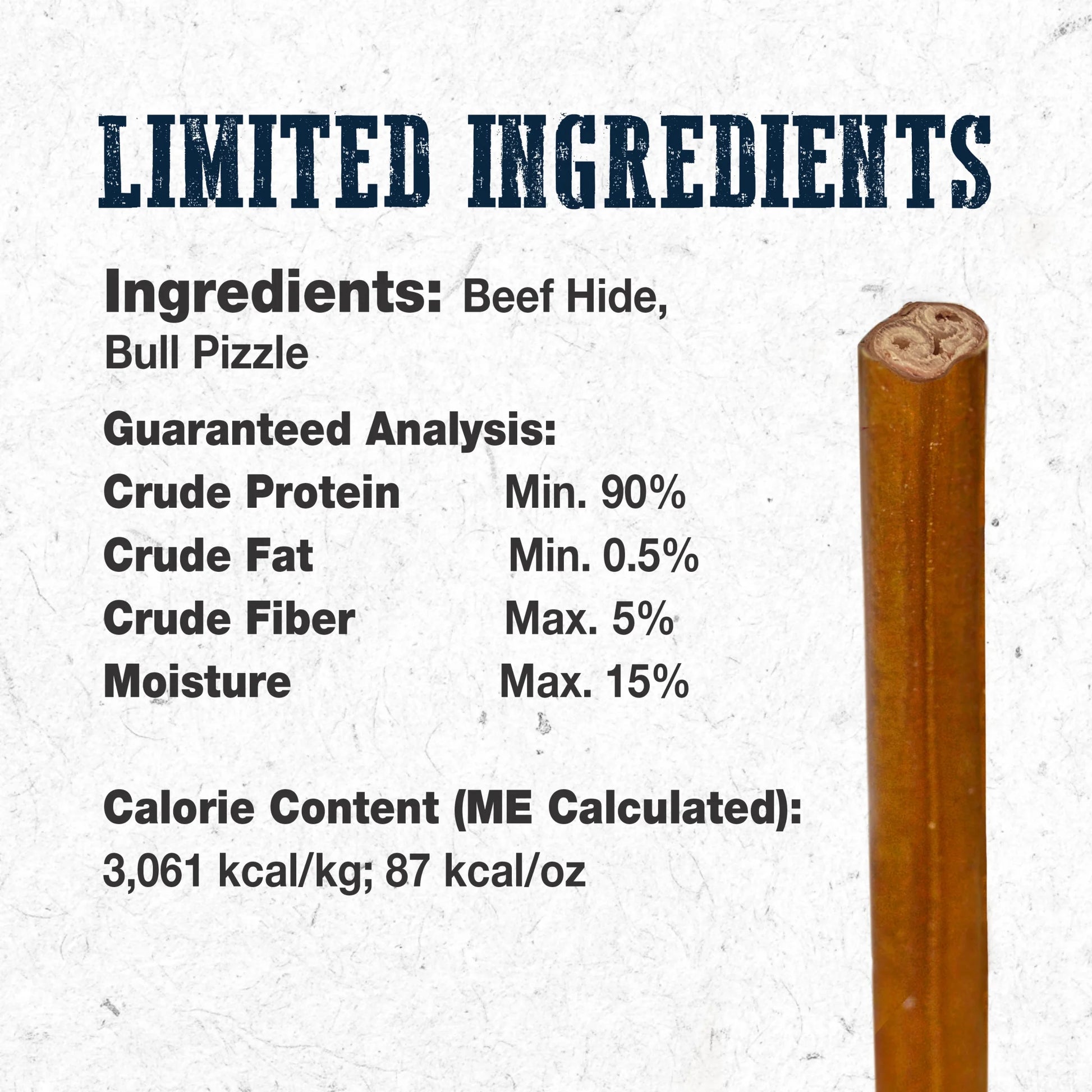 Bully Hide Sticks All-Natural Dog Chews Small Bully Stick Small (5 Count)