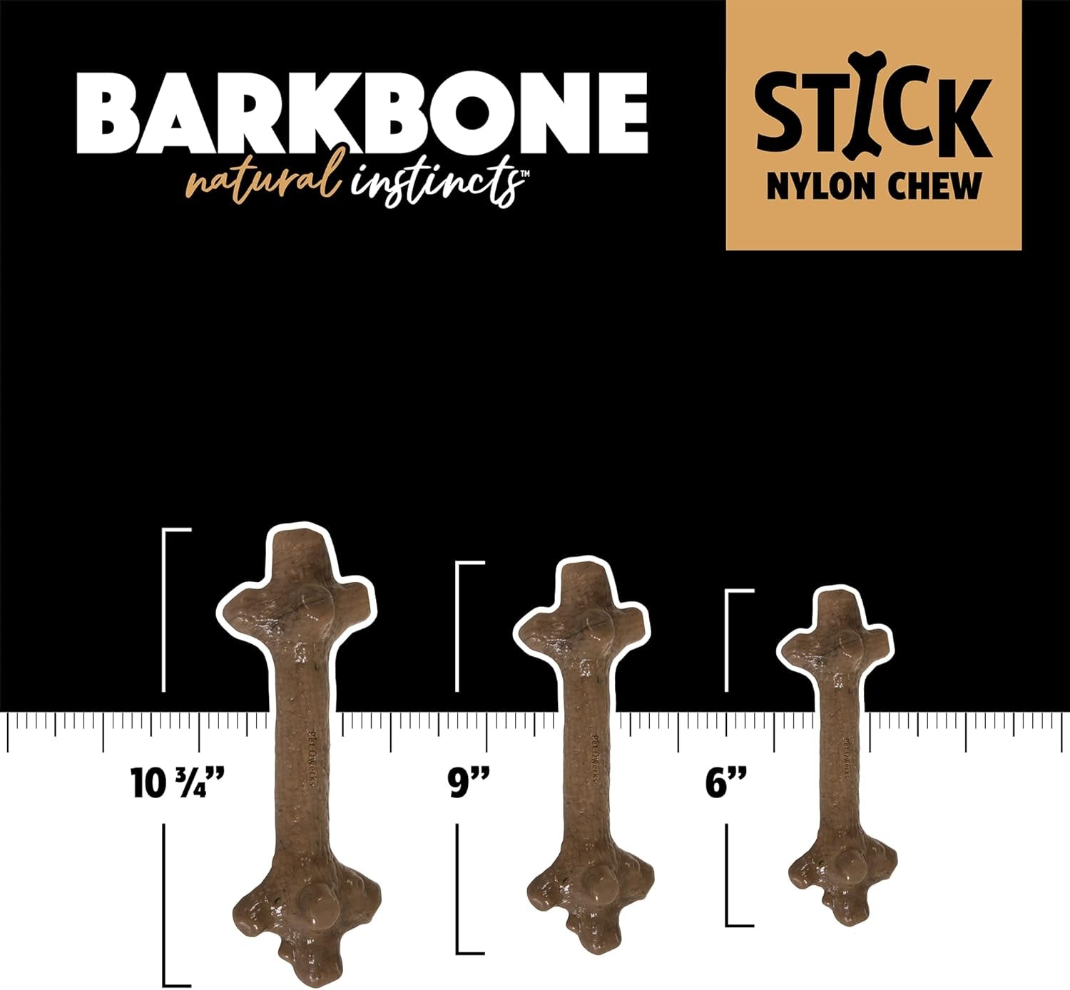 Nylon Stick Barkbone - Durable Dog Toys for Aggressive Chewers - Mint Flavor - 6"