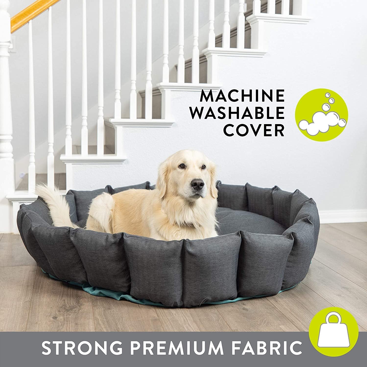 'S Deep Sleep Deluxe Durable Dog Bed (Donut Dog Bed, Durable Dog Bed & Washable Dog Bed-Large Dog Bed, X-Large Dog Bed, and Calming Dog Bed) X-LARGE: 48