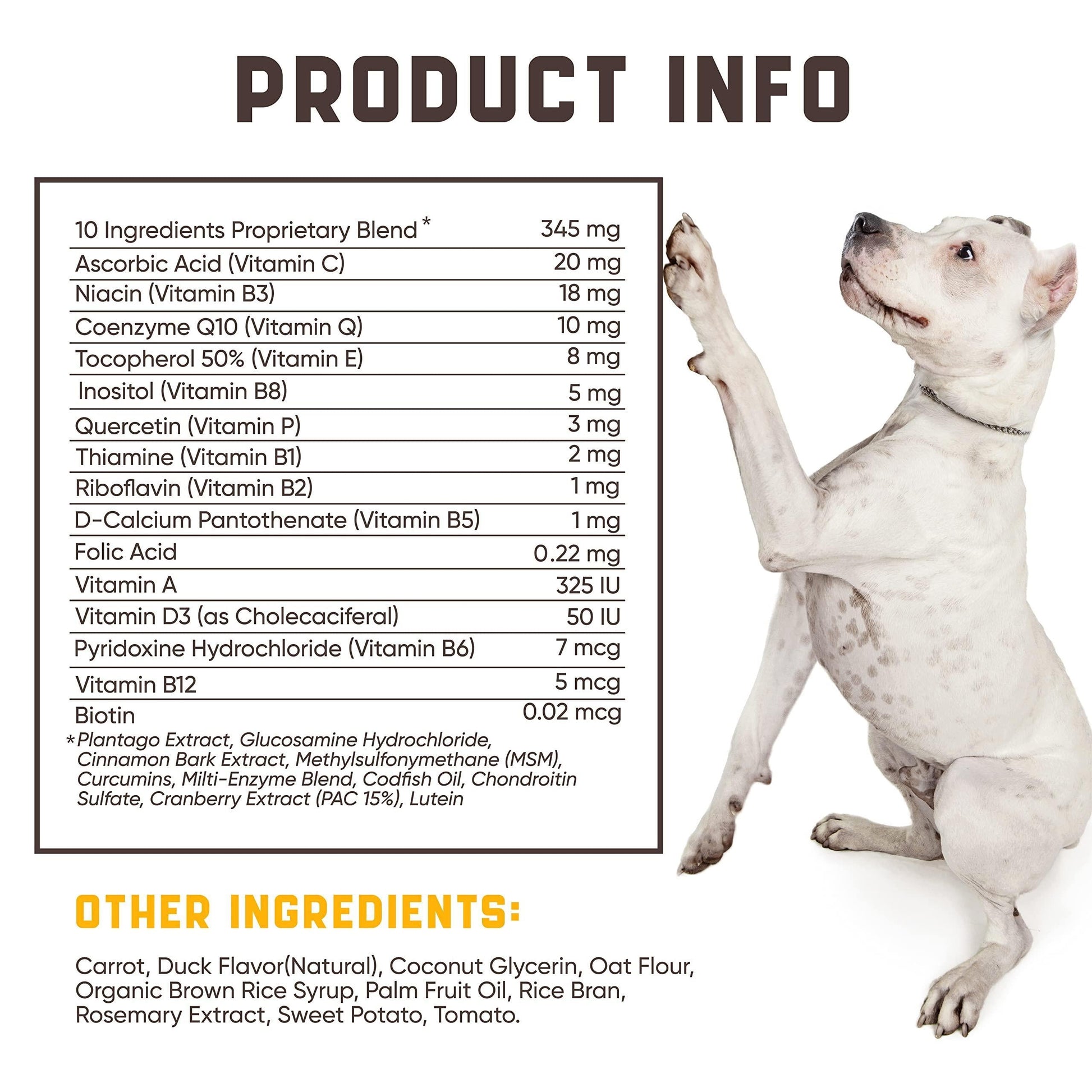 15 in 1 Dog Multivitamin Supplements Immunity Digestion Joint and Heart Health