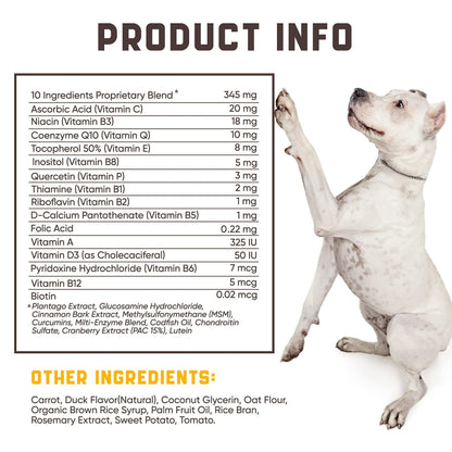15 in 1 Dog Multivitamin Supplements Immunity Digestion Joint and Heart Health