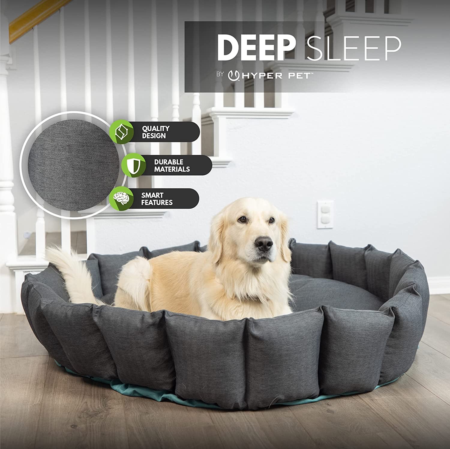 'S Deep Sleep Deluxe Durable Dog Bed (Donut Dog Bed, Durable Dog Bed & Washable Dog Bed-Large Dog Bed, X-Large Dog Bed, and Calming Dog Bed) X-LARGE: 48